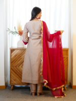 BLUSH CHANDERI SUIT SET