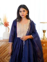 NAVYA CHANDERI SUIT SET