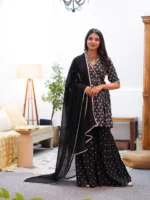 KUSUM ANGRAKHA COTTON SHARARA SET