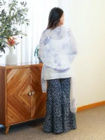 BLUE PEARL TIE_DYE SHARARA SET