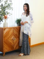 BLUE PEARL TIE_DYE SHARARA SET